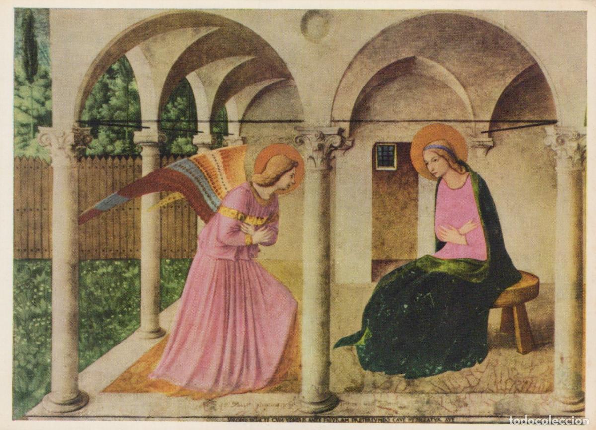 Cartes Postales: Germany Ulm Filippo Lippi Annunciation Painting Angel Gabriel Unposted *YAU736