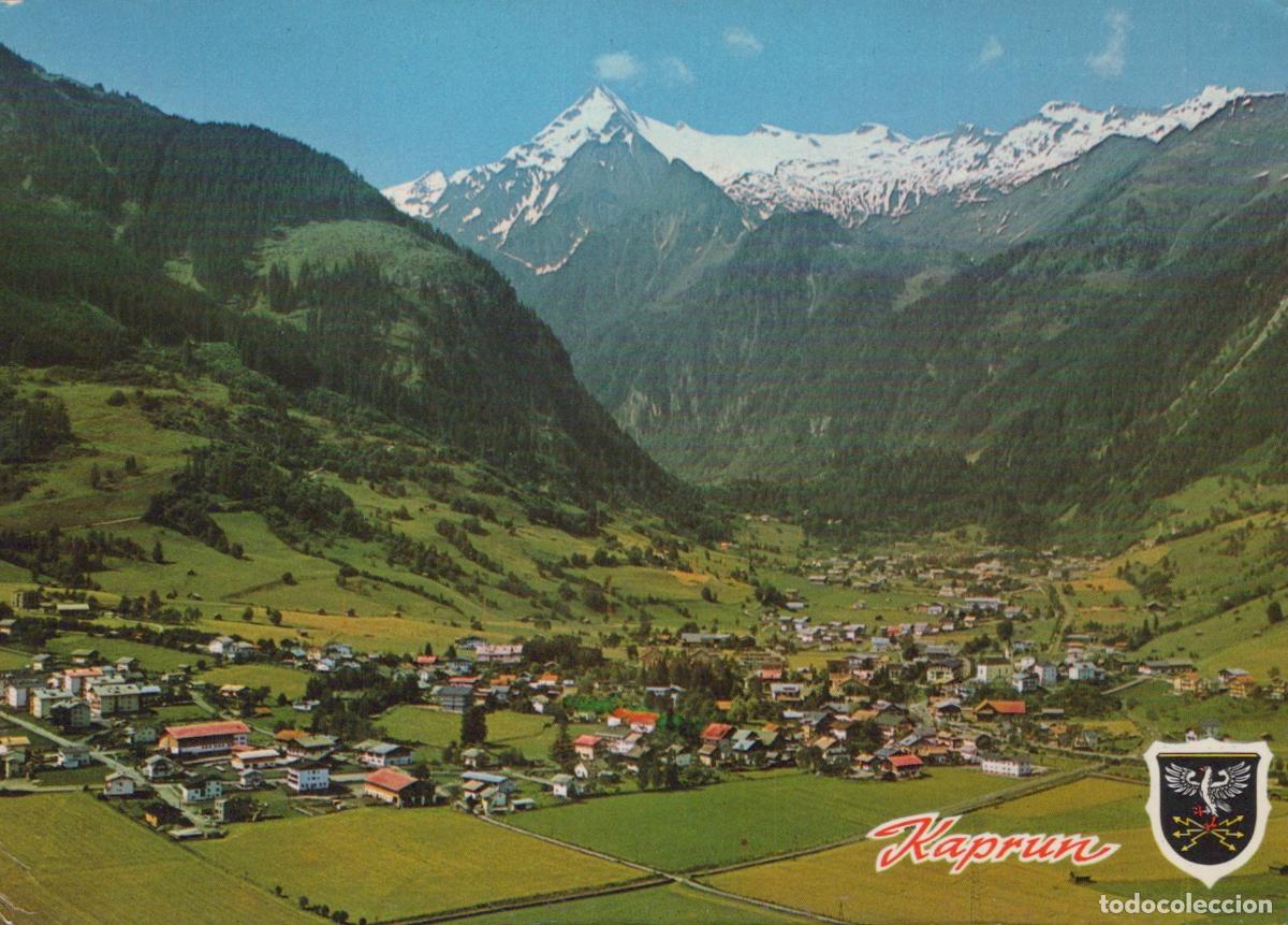 Cartoline: Austria Kaprun Panoramic View of Alpine Village and Snow Capped *YAT005