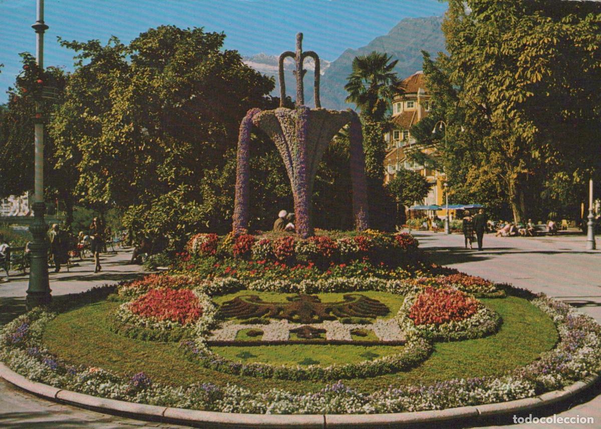Cartes Postales: Italy Merano Promenade Kurhaus Flower Clock *YAT029