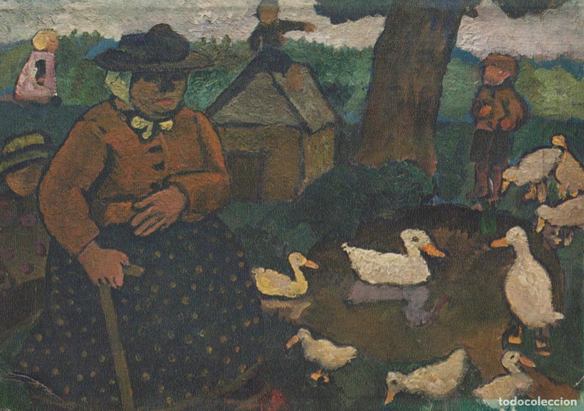 Postkarten: Germany Worpswede Paula Modersohn Becker Old Woman With Geese Unposted *YAU826