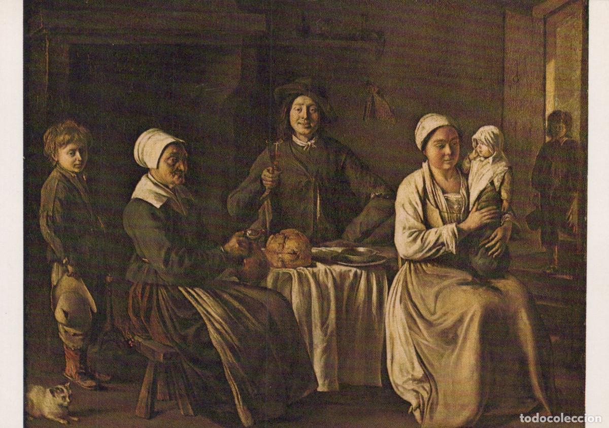 Postkarten: France Paris Louis le Nain le Retour du Bapt&ecirc;me Painting Art Unposted *YAU728