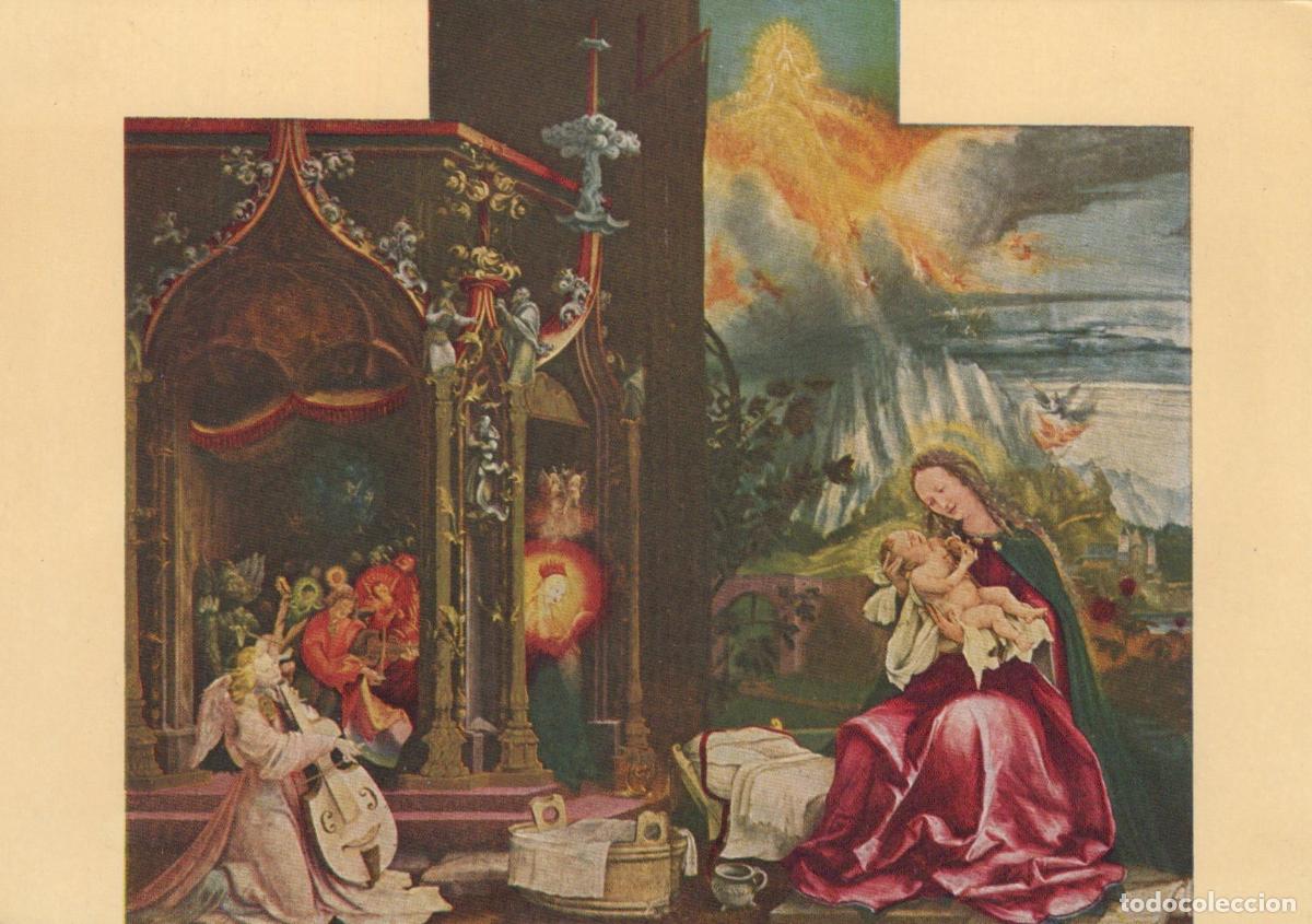 Postkarten: France Colmar Isenheim Altarpiece Nativity Concert of Angels Unposted *YAU743