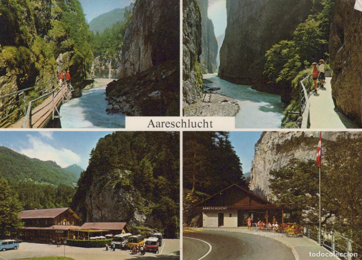 Postkarten: Switzerland Meiringen Aareschlucht Gorge Landscape Restaurant Unposted *YAT023