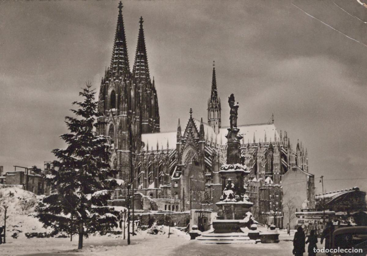 Postkarten: Germany Cologne Cathedral Winter Snow Scene With Christmas Tree and *YAT101