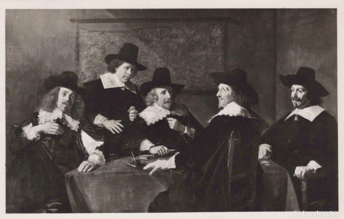 Postkarten: Netherlands Haarlem Frans Hals Museum Regents of St Real Photo Unposted *YAU645