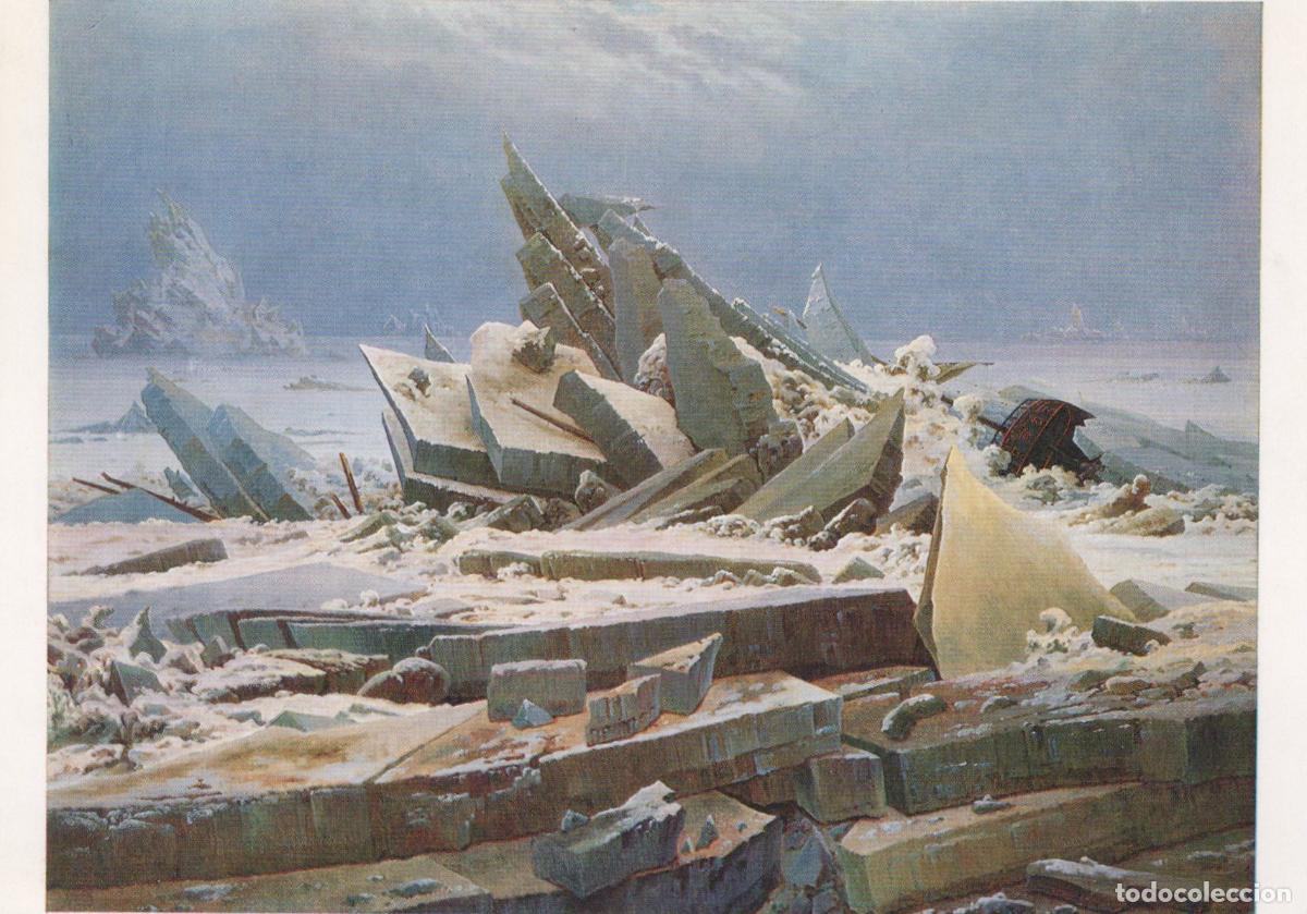 Postkarten: Germany Hamburg Caspar David Friedrich the Wreck of the Hope Unposted *YAU886