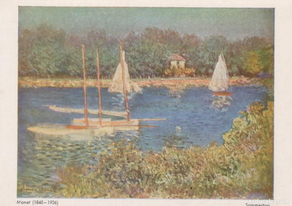 Postkarten: France Argenteuil Monet Sommertag Sailboats On River Landscape Unposted *YAU891