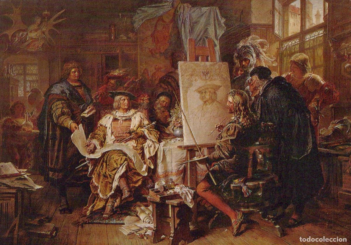 Postkarten: Germany Nuremberg Albrecht D&uuml;rer House D&uuml;rer Paints Emperor Unposted *YAU793