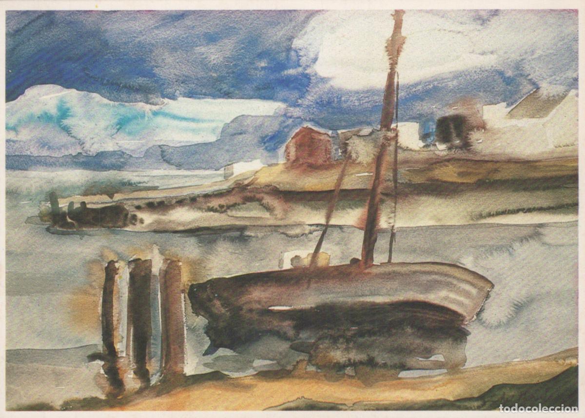 Postkarten: Germany Amrum Das Sterbende Boot Watercolor By G&uuml;nter Skrodzki Unposted *YAU911
