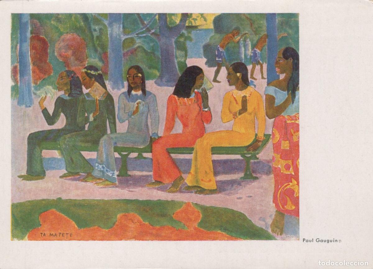 Postkarten: France Paris Paul Gauguin Ta Matete Painting Women Seated On Unposted *YAU921