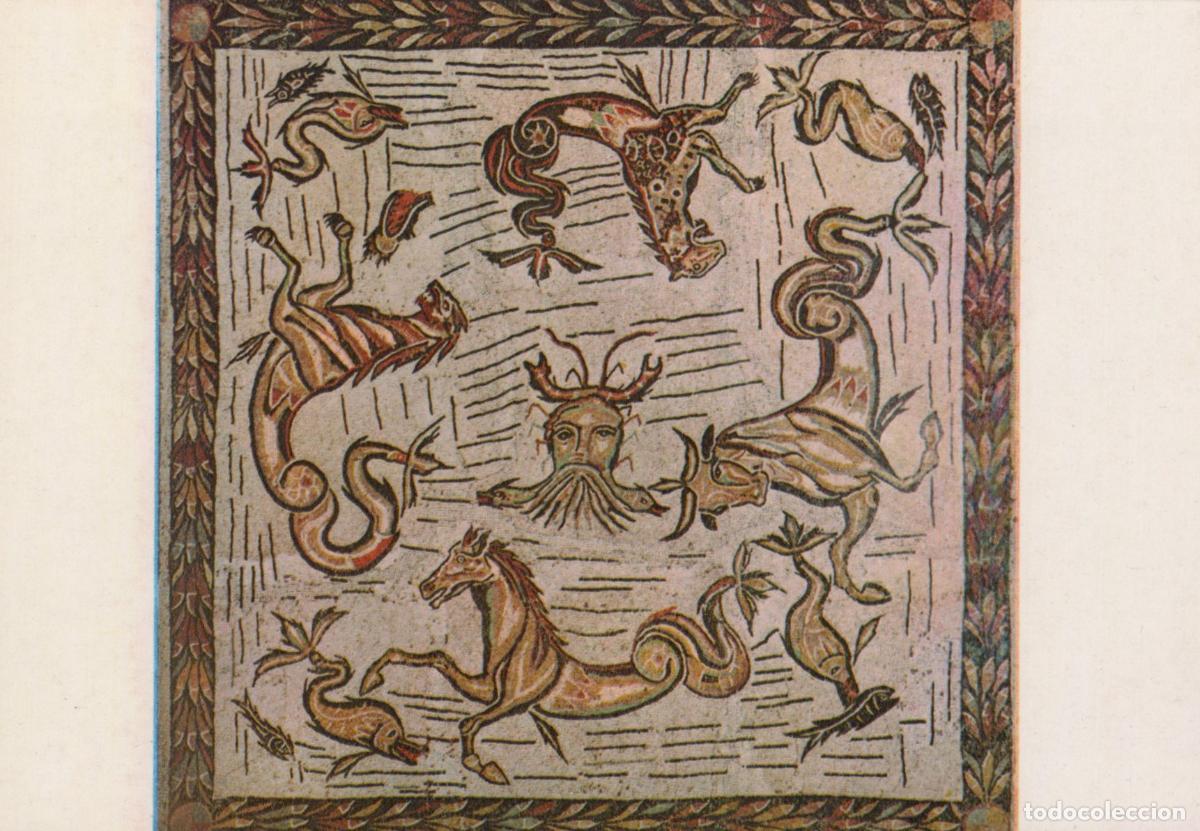 Cartes Postales: Italy Rome Roman National Museum Mosaic With Ocean Head Among Unposted *YAU690