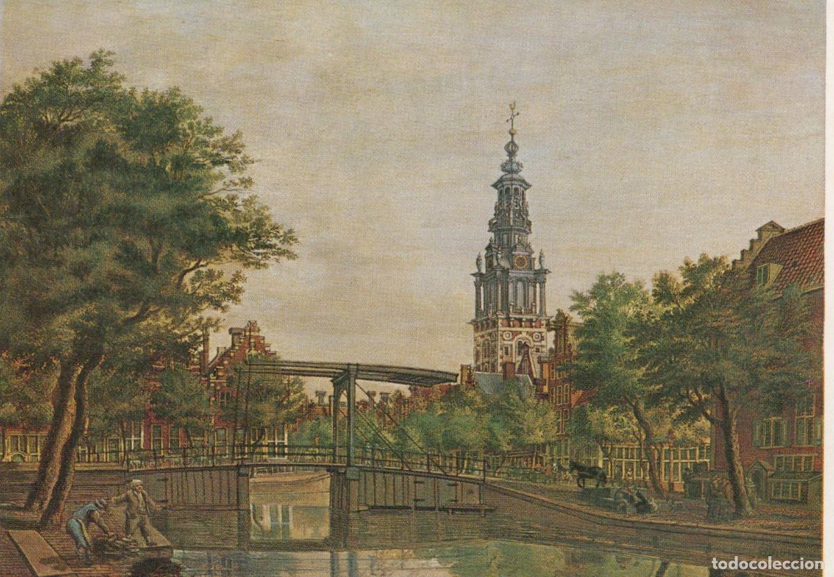 Postcards: Netherlands Amsterdam Zuiderkerk Church Canal Bridge Jan de Unposted *YAU828