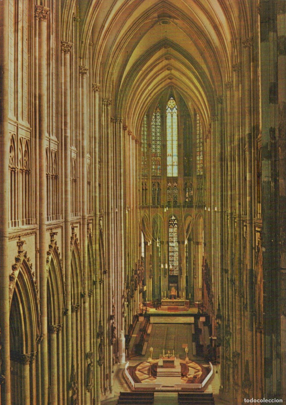 Postkarten: Germany Cologne Cathedral Interior View Architecture Church Unposted *YAT178