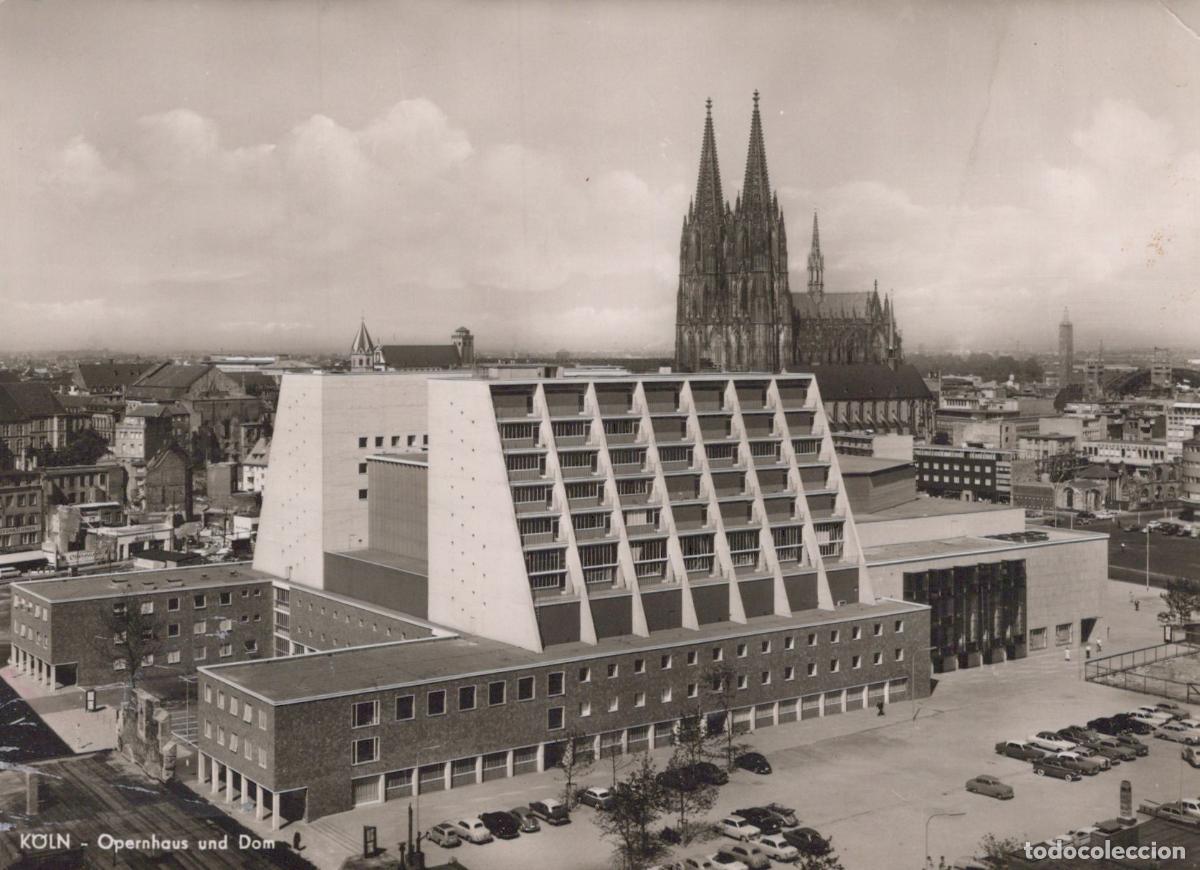 Postkarten: Germany Cologne Opera House and Cathedral 1950s Architecture View *YAT103