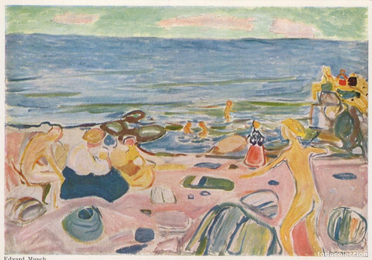 Postales: Switzerland Zurich Edvard Munch the Beach Painting Walter Unposted *YAU888