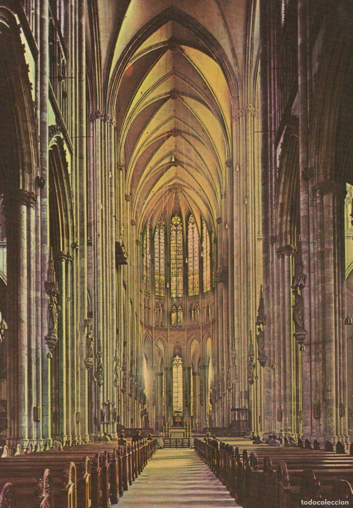 Cartes Postales: Germany Cologne Cathedral Interior View Gothic Architecture Unposted *YAT208