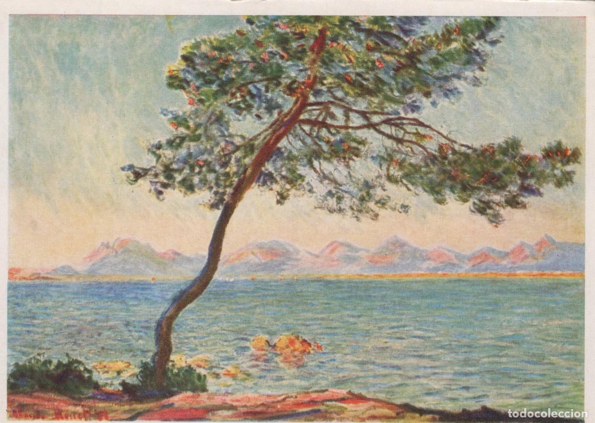 Cartes Postales: France Cap D Antibes Claude Monet Painting Pine Tree By the Sea Unposted *YAU903