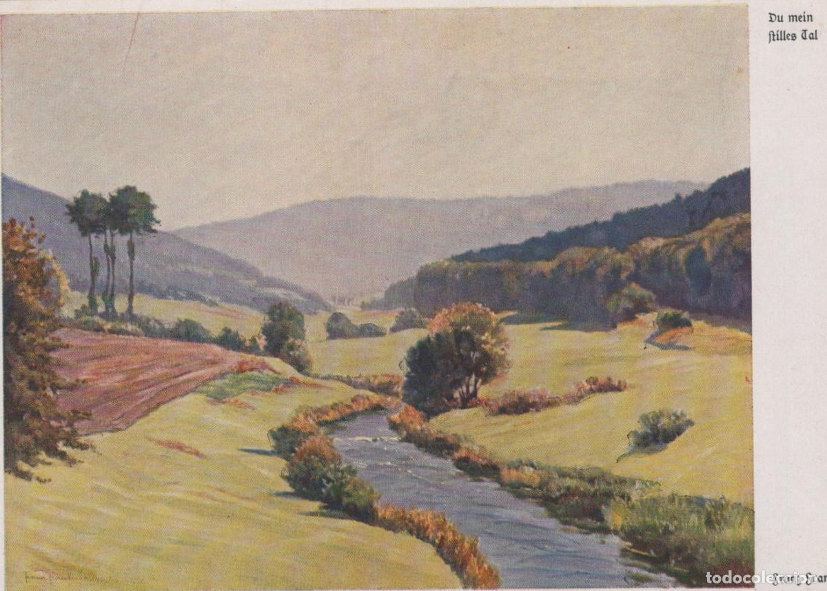 Postcards: Germany Munich Landscape River Valley With Hills and Trees Unposted *YAU928