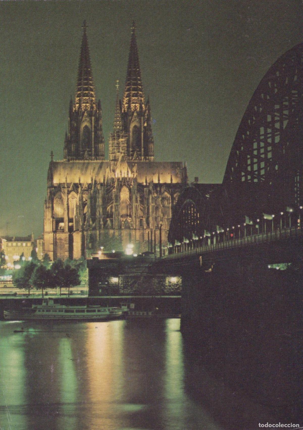 Cartes Postales: Germany Cologne Cathedral and Hohenzollern Bridge At Night *YAT260