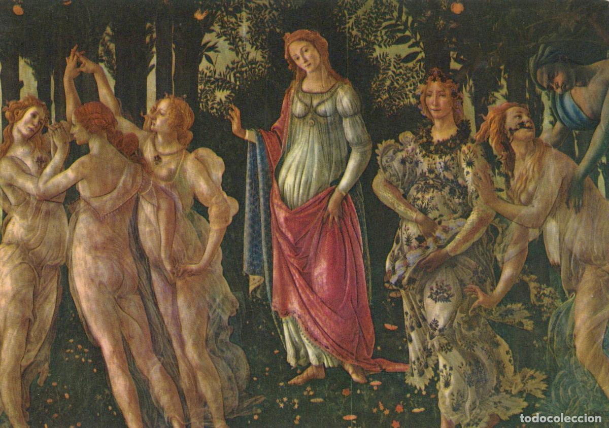 Postkarten: Italy Florence Uffizi Gallery Botticelli la Primavera the Unposted *YAU809