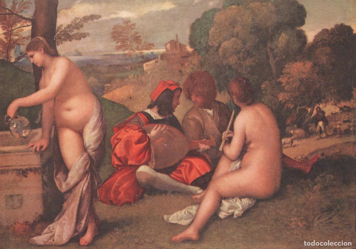 Postkarten: Italy Milan Giorgione Pastoral Symphony Concert Champ&ecirc;tre Art Unposted *YAU948