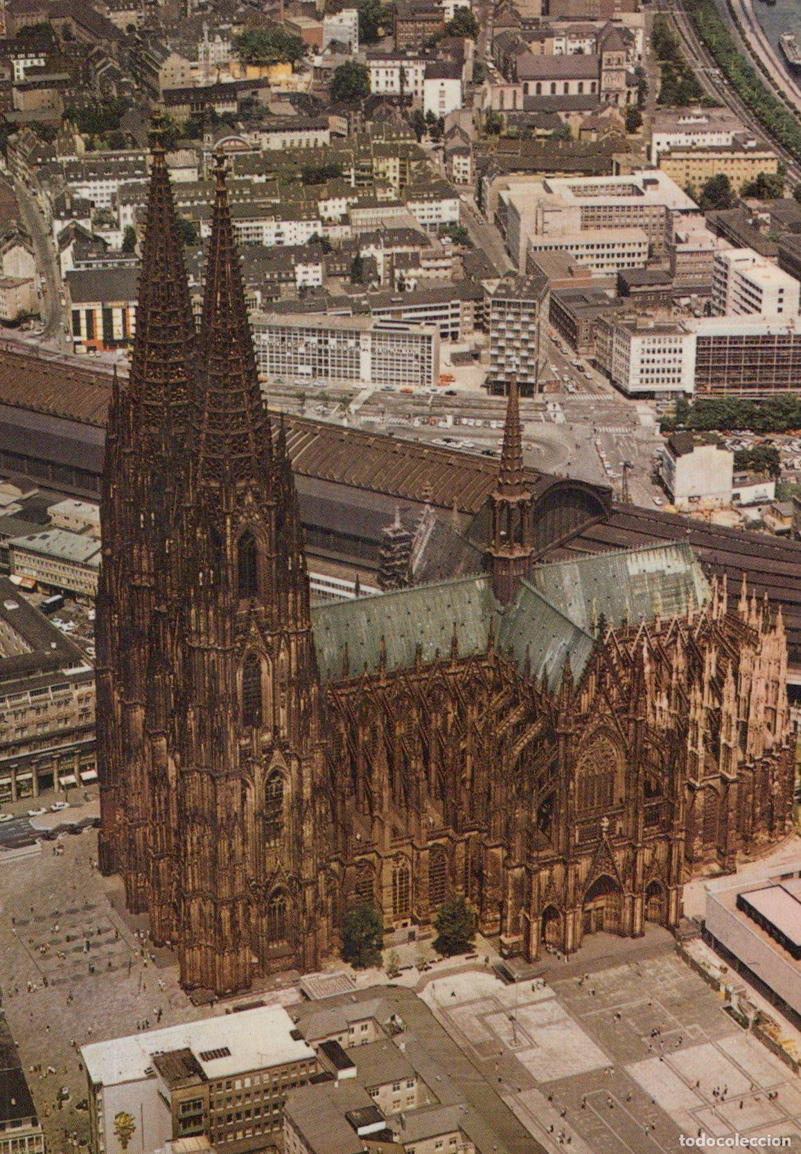 Postkarten: Germany Cologne Cathedral Dom Aerial View Architecture Unposted *YAT174