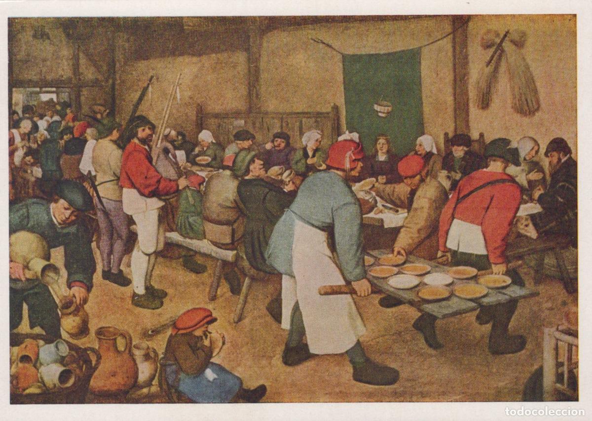 Postales: Belgium Antwerp The Peasant Wedding By Pieter Bruegel the Elder Unposted *YAU969