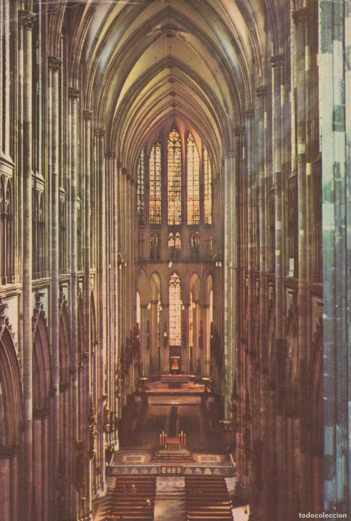 Cartes Postales: Germany Cologne Cathedral Interior Gothic Architecture Stained Glass *YAT184