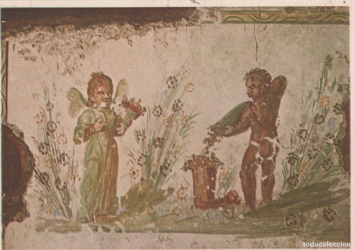 Cartes Postales: Italy Rome Catacomb of Domitilla Fresco Cupid Psyche Gathering Unposted *YAU864