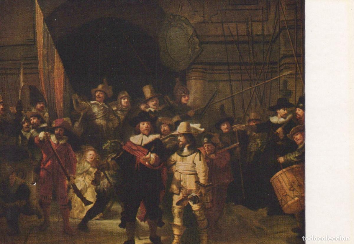 Cartes Postales: Netherlands Amsterdam Rembrandt S the Night Watch Rijksmuseum Unposted *YAU994