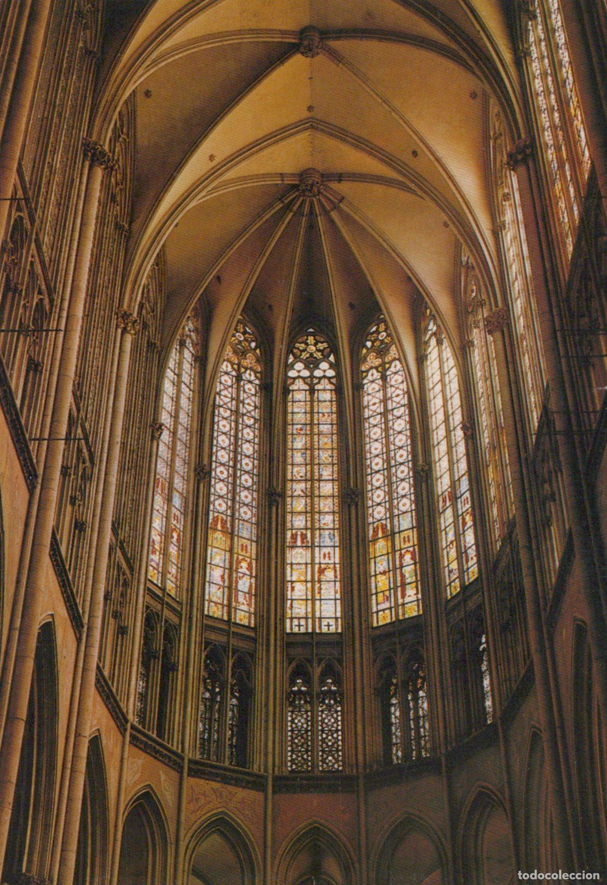 Cartes Postales: Germany Cologne Cathedral Interior Stained Glass Windows Gothic *YAT209