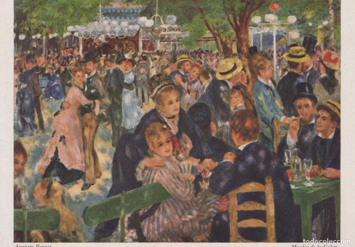 Postkarten: France Paris Renoir Moulin de la Galette Impressionist Painting Unposted *YAU894