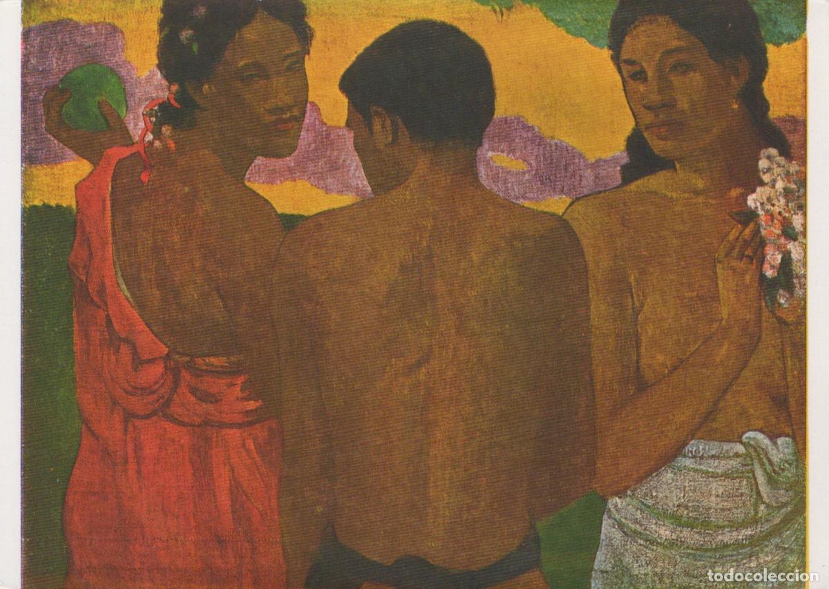 Postkarten: France Paul Gauguin Three Tahitians Art Painting French School Unposted *YAU904