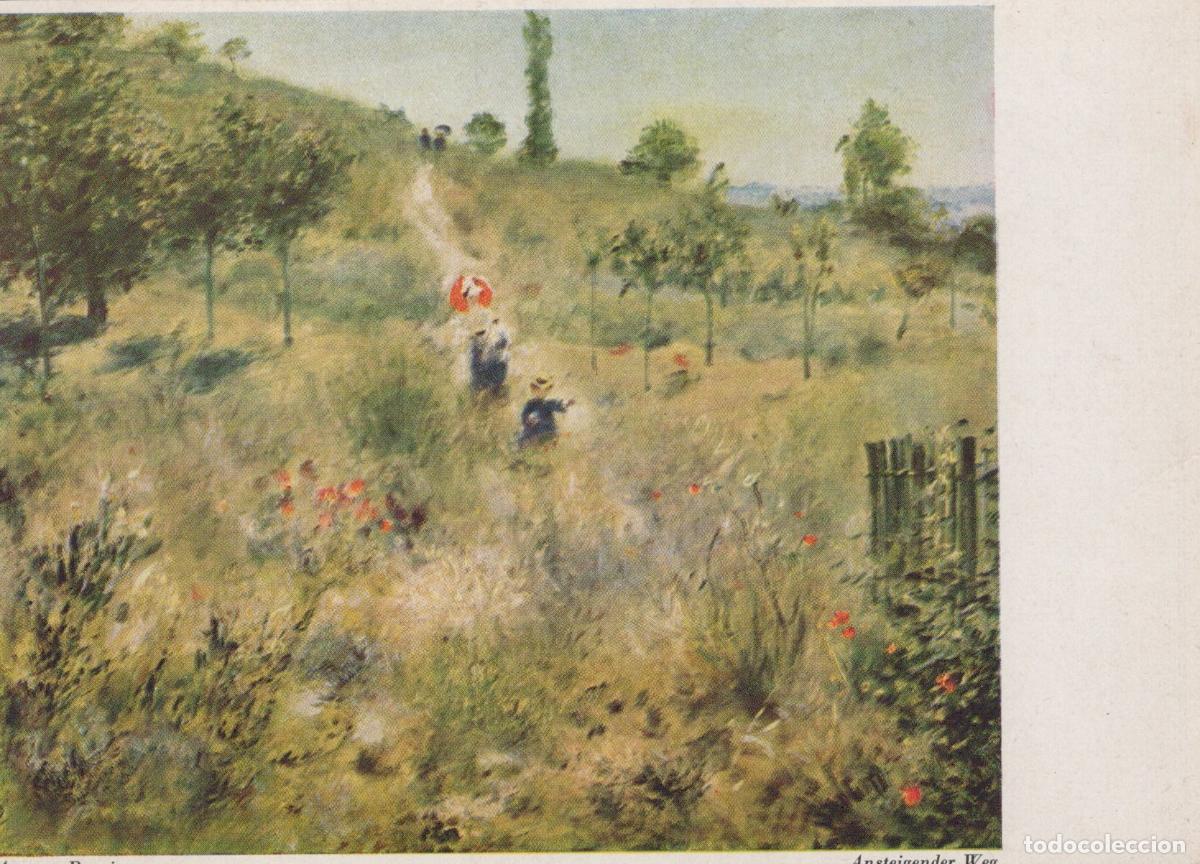 Cartoline: France Paris Auguste Renoir Ansteigender Weg Impressionist Unposted *YAU914