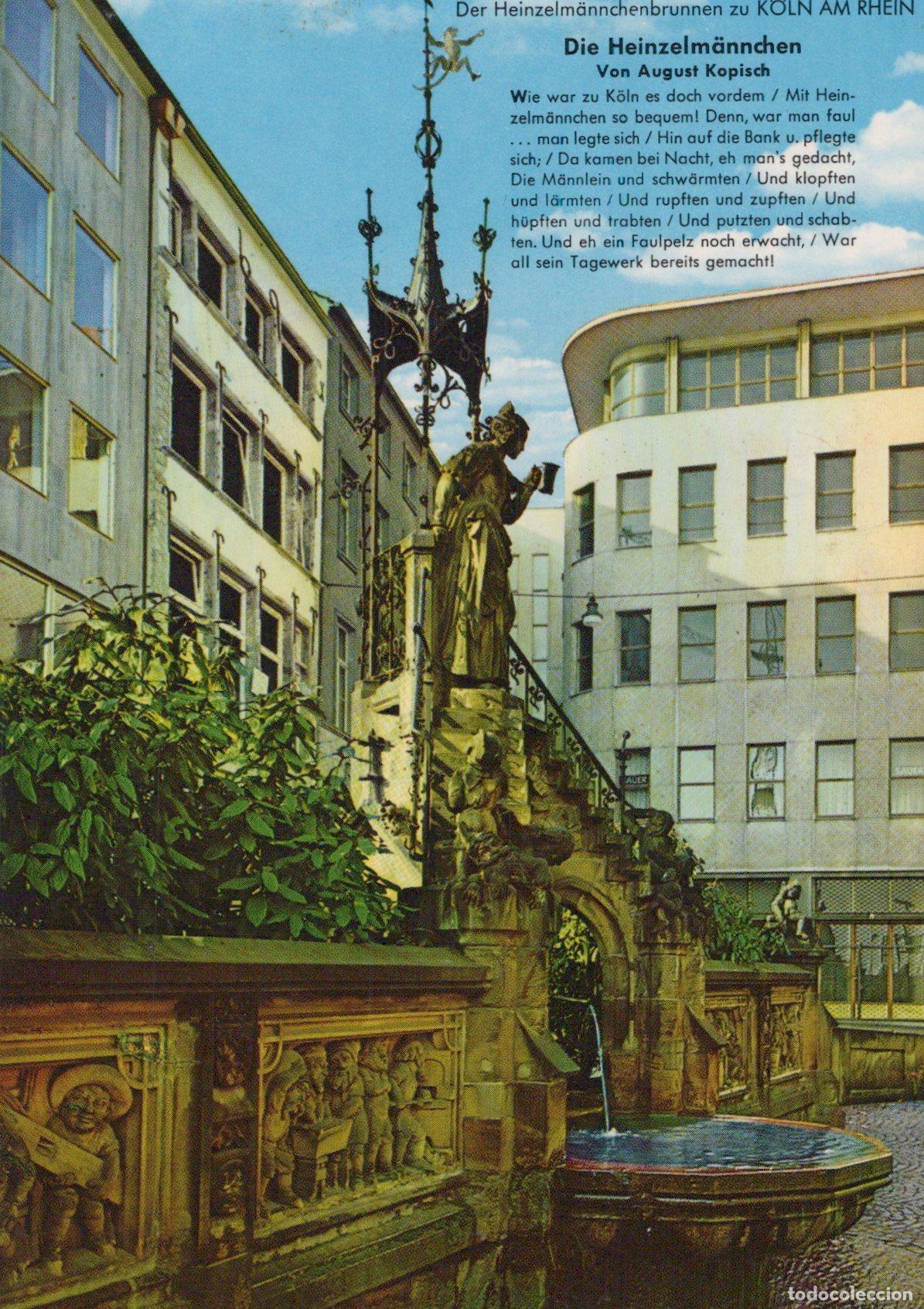 Postales: Germany Cologne Heinzelm&auml;nnchen Fountain Cityscape Architecture *YAT236