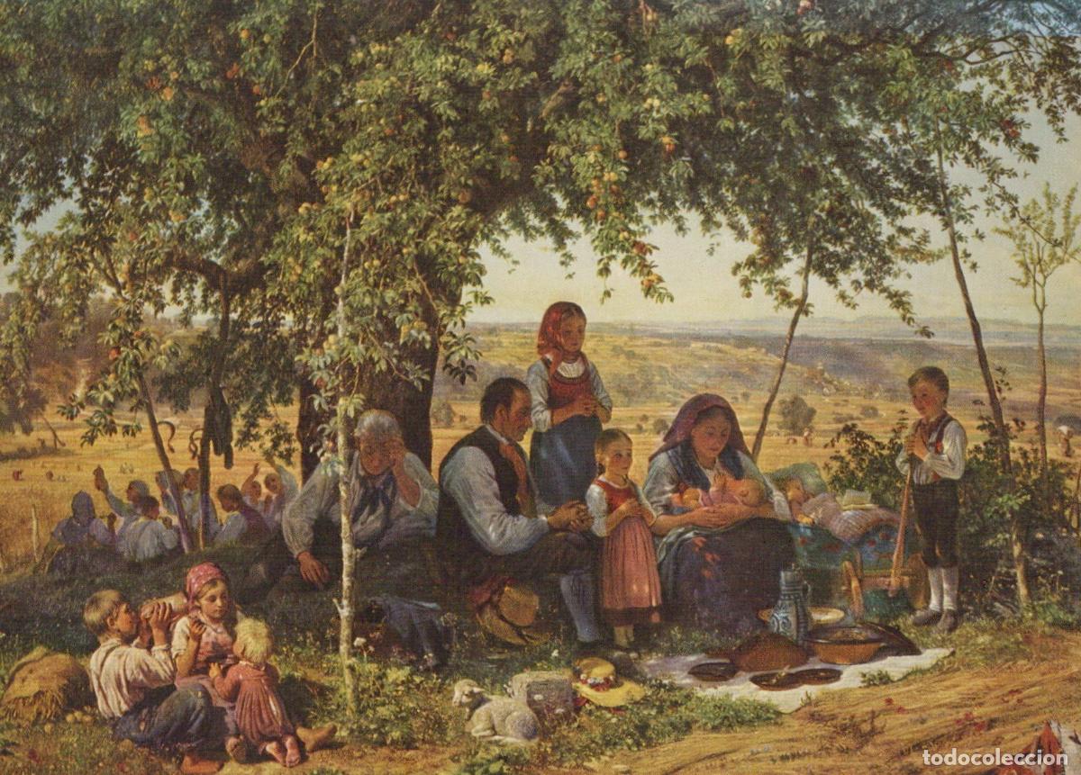 Postkarten: Germany Stuttgart Art Theodor Schuz Repose At Midday Harvesters Unposted *YAU990