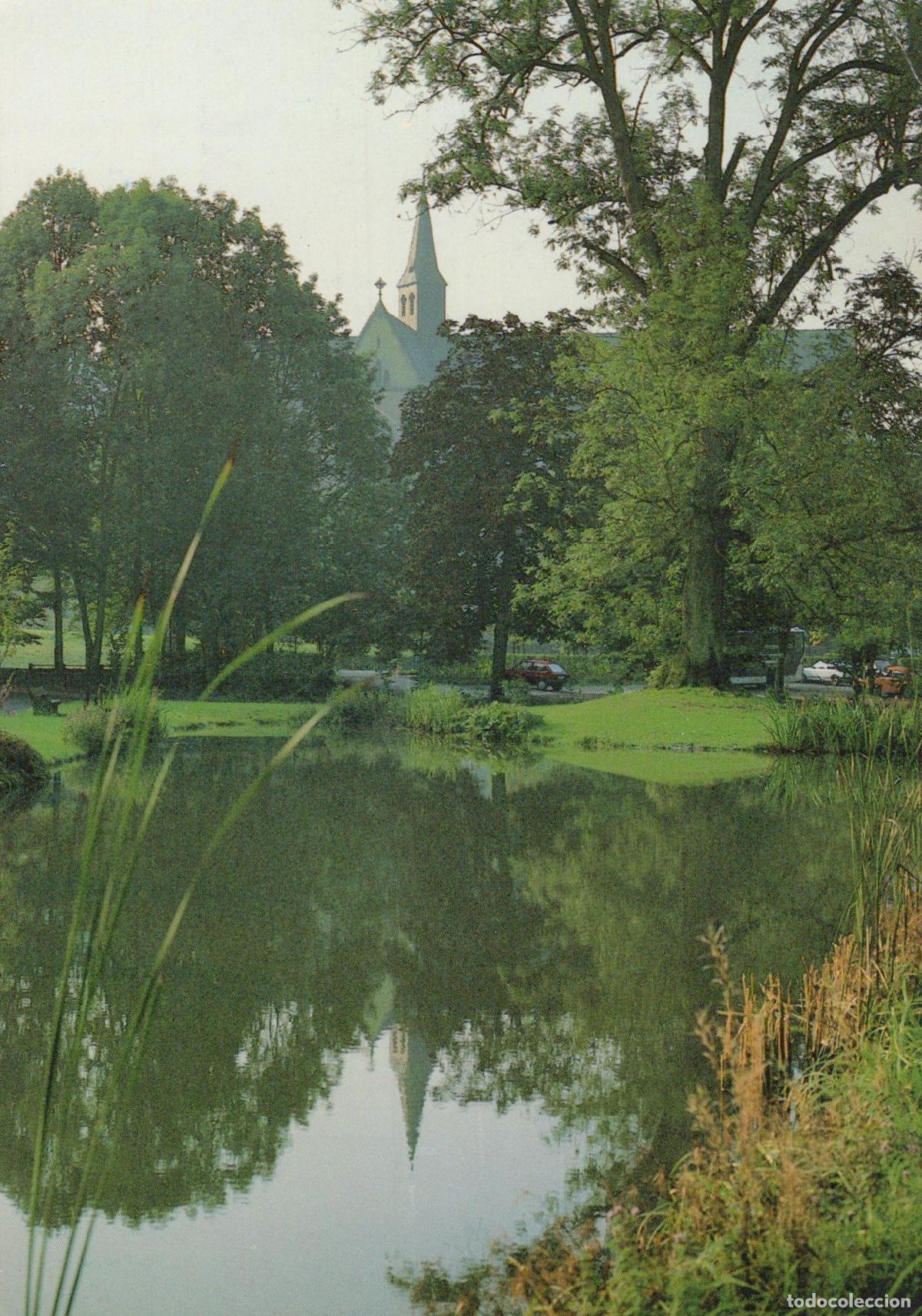 Postcards: Germany Altenberg Summer Idyll With Church Reflected in Pond *YAT320