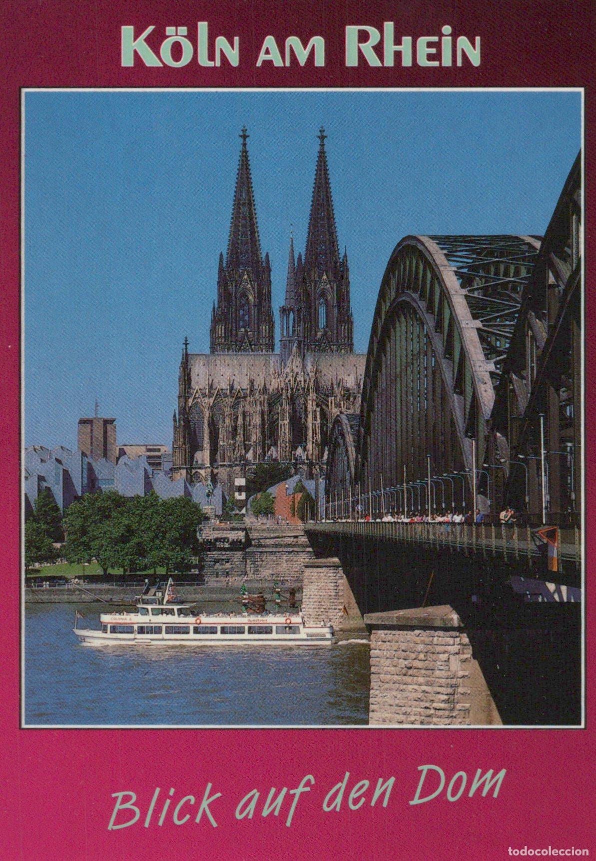 Postales: Germany Cologne On the Rhine River With Cathedral and Unposted *YAT347