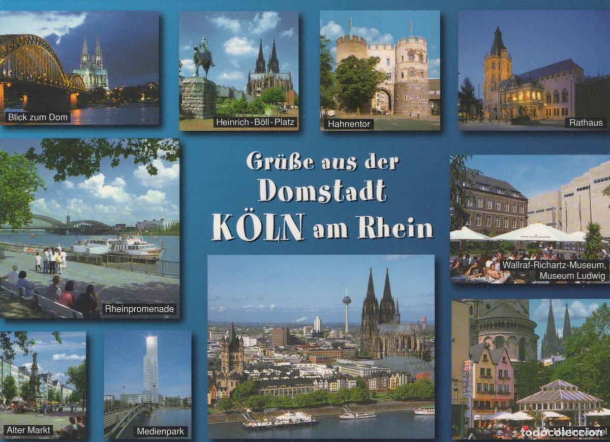 Cartoline: Germany Cologne Multi View Rhine River Cathedral City Views *YAT500