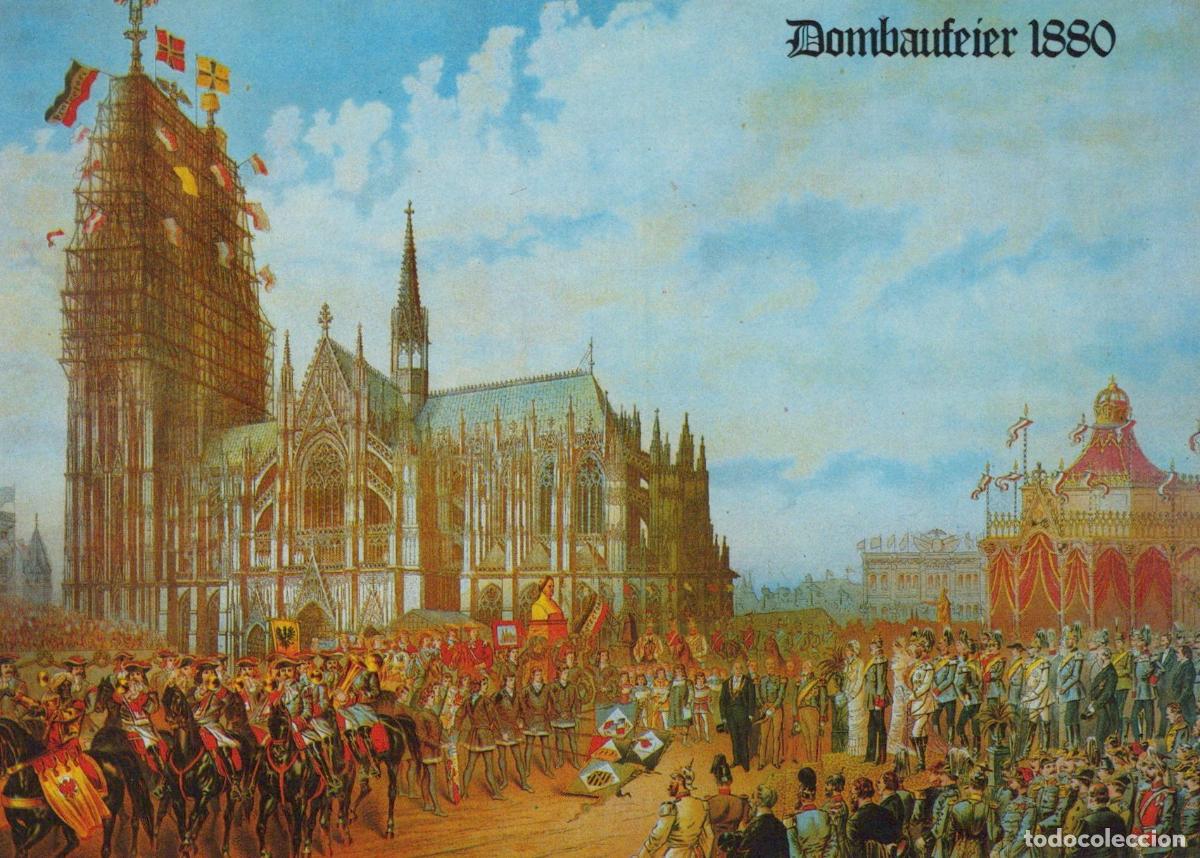 Postcards: Germany Cologne Cathedral Dombauefeier 1880 Construction Unposted *YAT402
