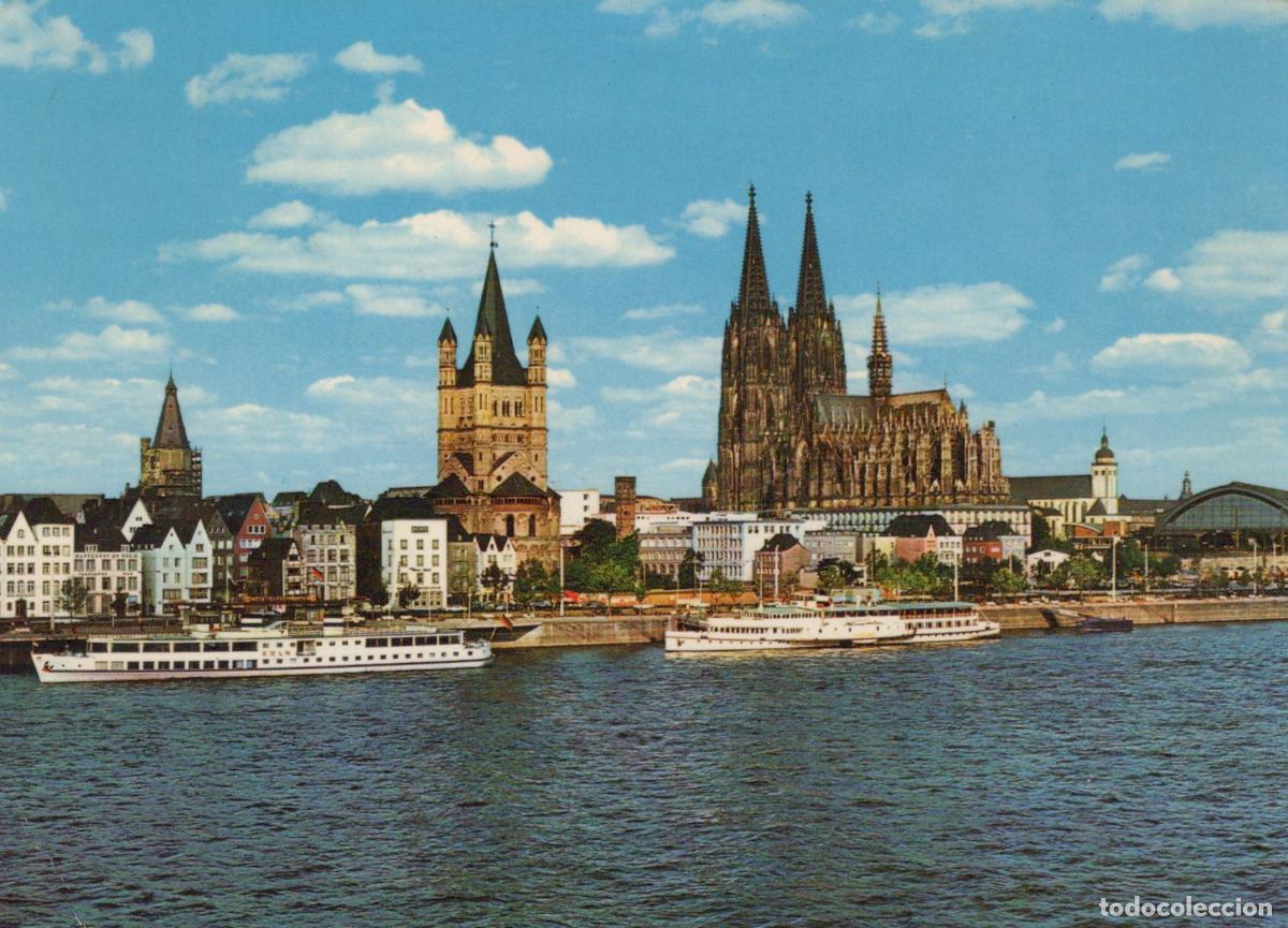 Postales: Germany Cologne Rhine River With Cathedral Great St Martin Church *YAT512
