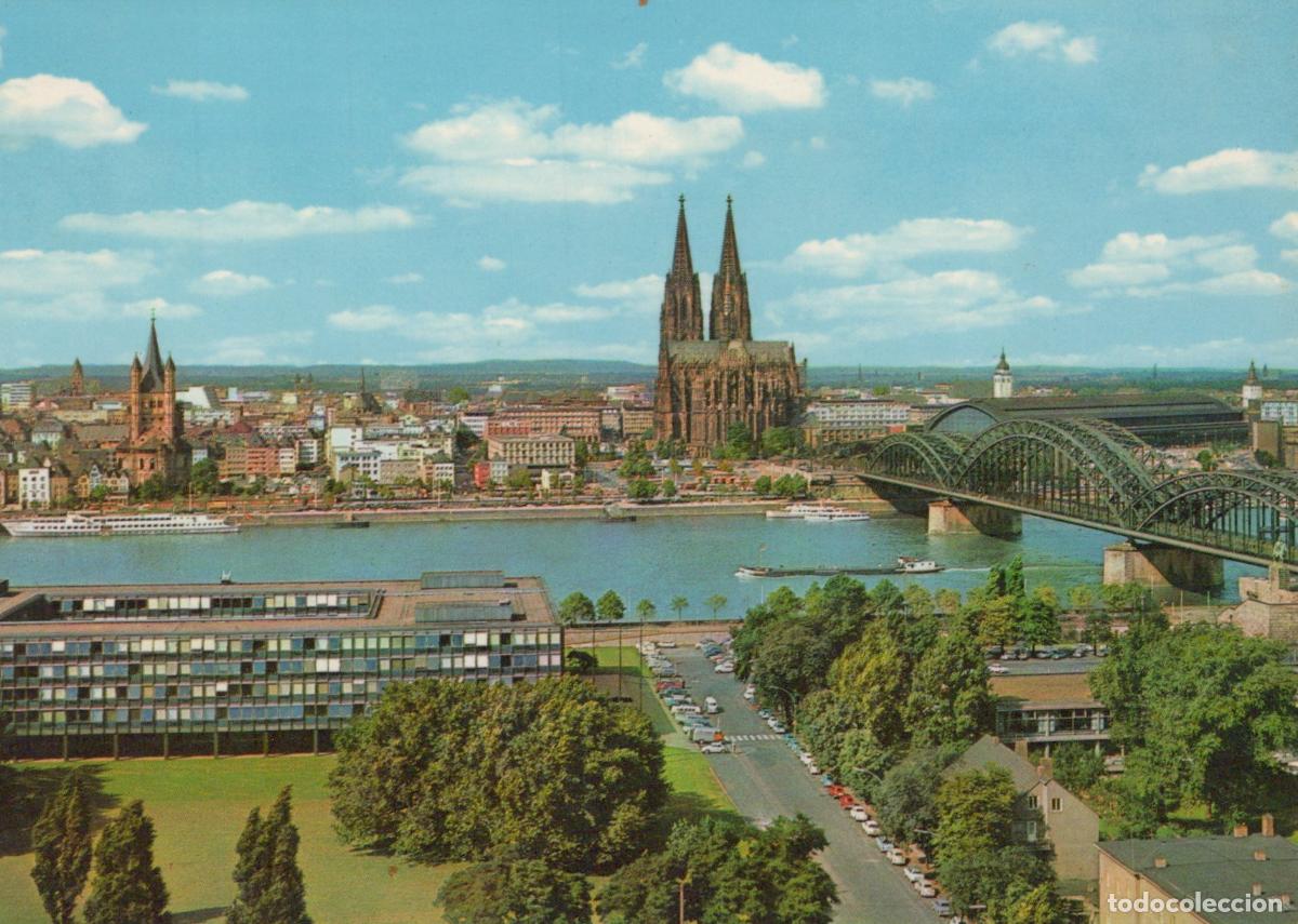Postales: Germany Cologne Cathedral Hohenzollern Bridge and Rhine River Panorama *YAT517
