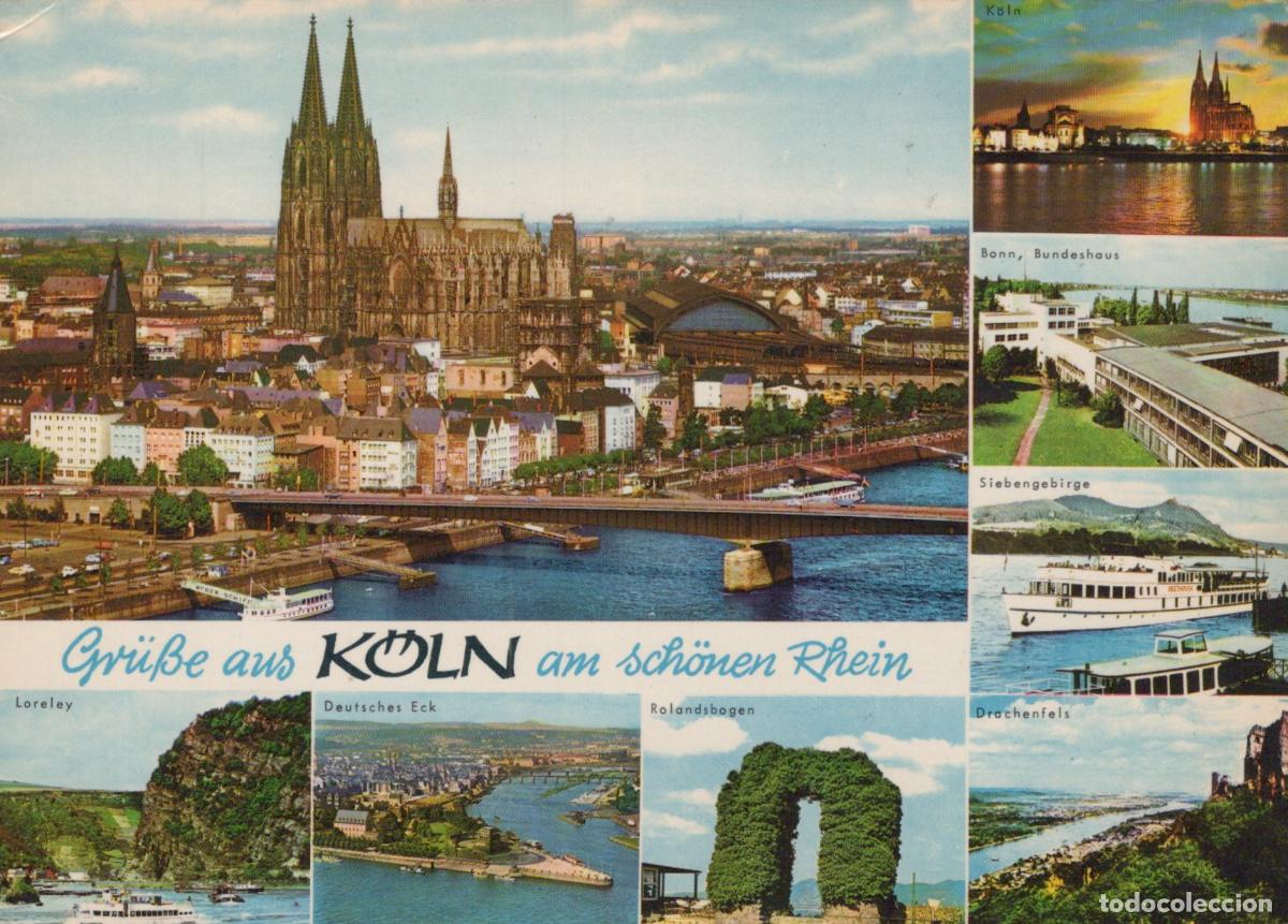 Postales: Germany Cologne Cathedral and Rhine River Panorama *YAT630