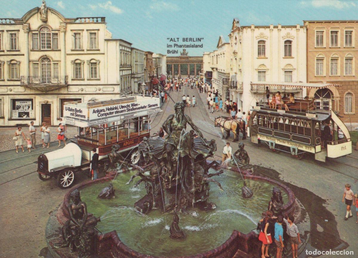 Postcards: Germany Br&uuml;hl Phantasialand Neptune Fountain in Alt Berlin With Unposted *YAT552
