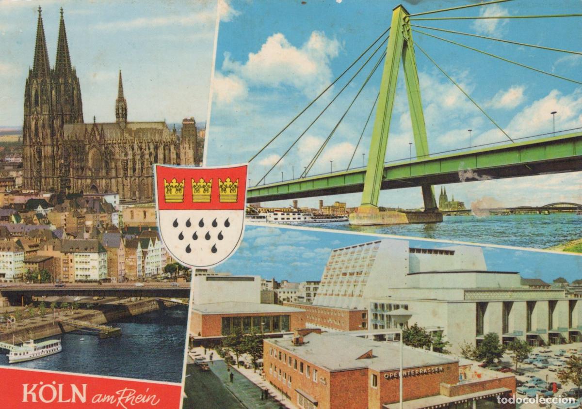 Postcards: Germany Cologne Cathedral Severinsbr&uuml;cke Bridge Opera House Multi View *YAT660