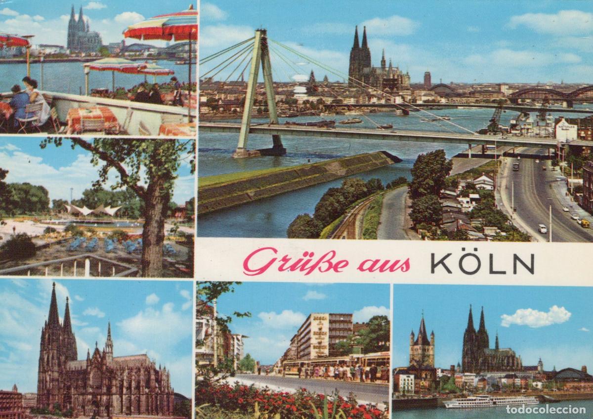 Postcards: Germany Cologne Multi View With Cathedral Rhine River and City Scenes *YAT680