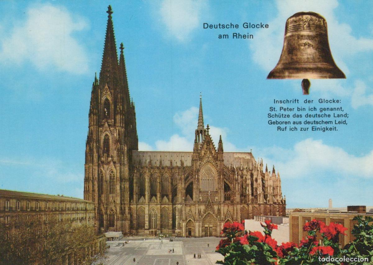 Postcards: Germany Cologne Cathedral and Deutsche Glocke am Rhein Architecture *YAT705