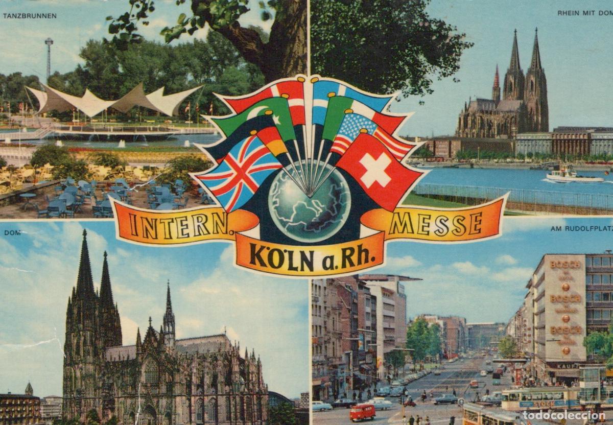 Postcards: Germany Cologne International Fair With Cathedral Tanzbrunnen and *YAT715