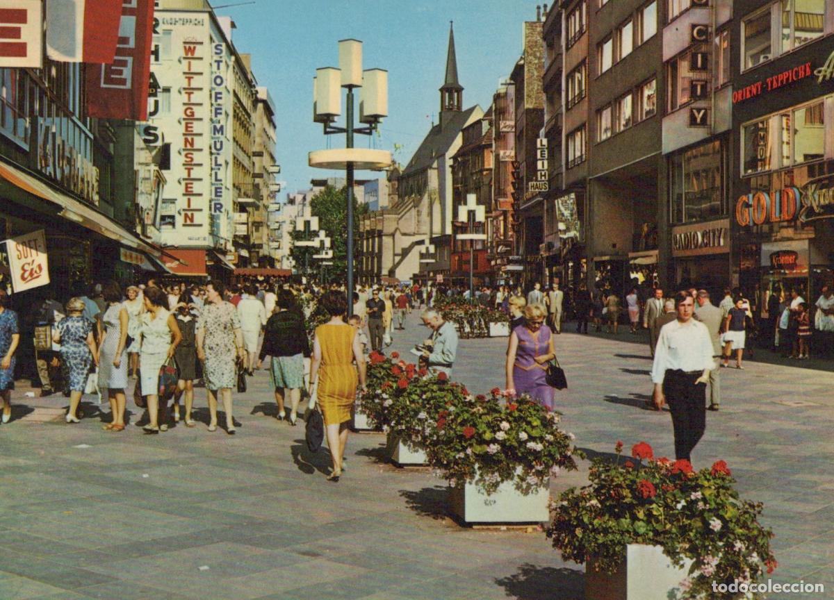 Postcards: Germany Cologne Schildergasse Shopping Street With Pedestrians Unposted *YAT607