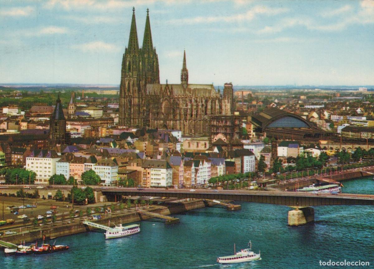 Cartes Postales: Germany Cologne Panoramic View of Cathedral Old Town Rhine River Deutzer *YAT725